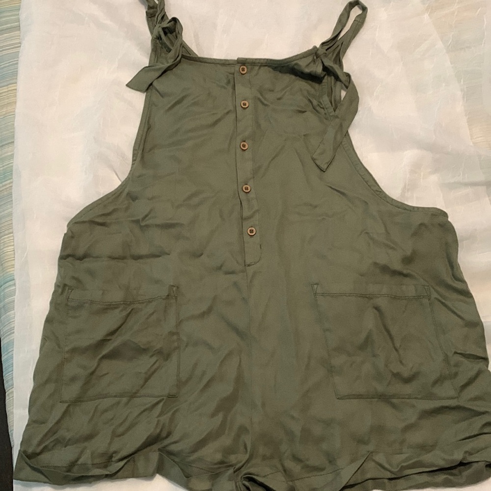 SO XXL Olive Green Romper.